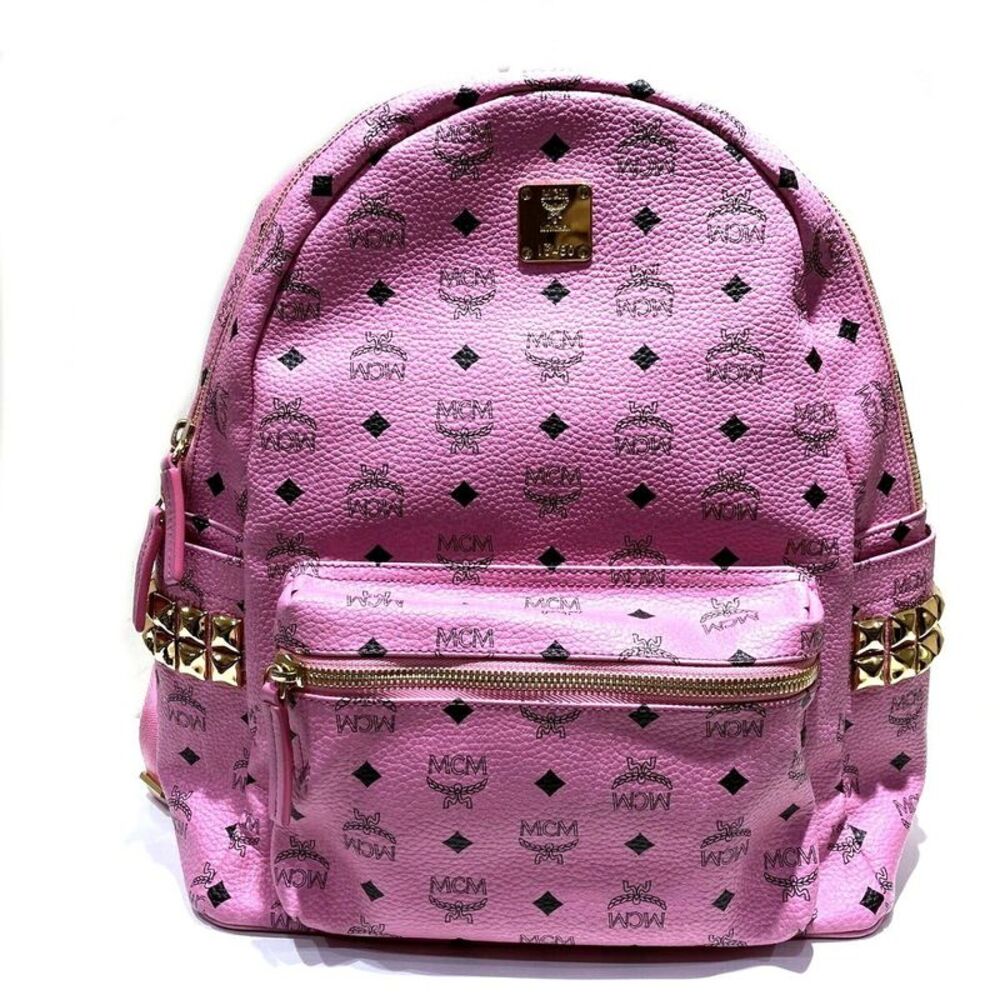 MCM Visetos Leather Backpack